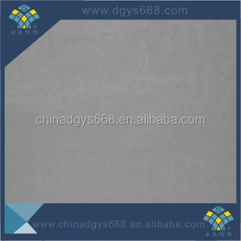 Невидимый Пользовательские Водяной Знак волокна Бумаги печать