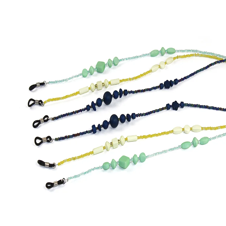 Shinetai Hot Selling Yellow Plastic Necklace Reading Glasses Cord Strap