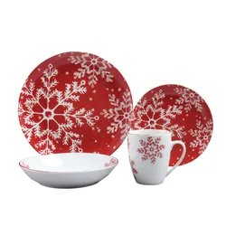 2022 Amazon top seller 16pcs luxury ceramic dinnerware set vajillas de porcelana cookware sets