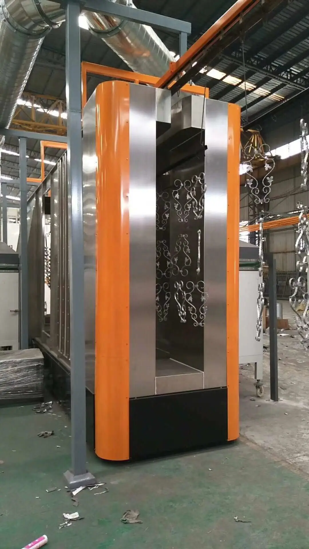 Shipping to Israel Automatic Powder Coating Line Used Powder Sprayer Spray Paint Machine