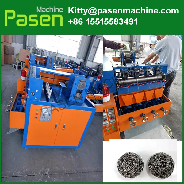
Automatic spiral scourer machine , Scourer making machine price , Clean ball machine 