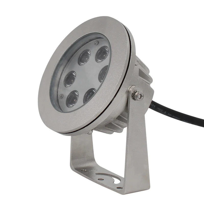 Водонепроницаемый подводный светодиодный прожектор из нержавеющей стали 316L DMX512 rgb/RGBW 36 Вт/18 Вт 12 В/24 В IP68