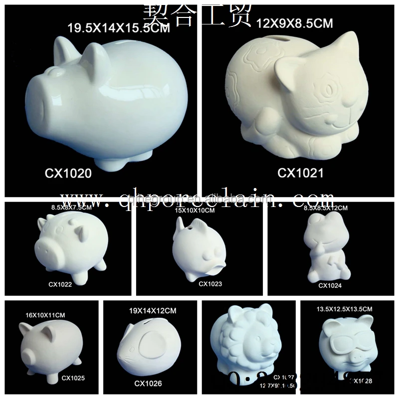 Неокрашенная доломит монета банка гипс Гном статуя бисквита Керамическая рамка автомобиля обувь фигурка