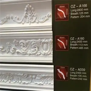 Architectural Foam Trim White Cornice Polyurethane Cornice decorative polyurethane cornice molding