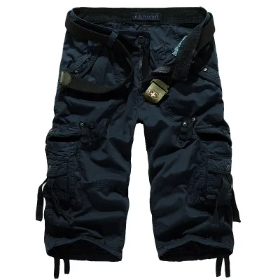 In stock wholesale custom design blank plain mens cargo pants short