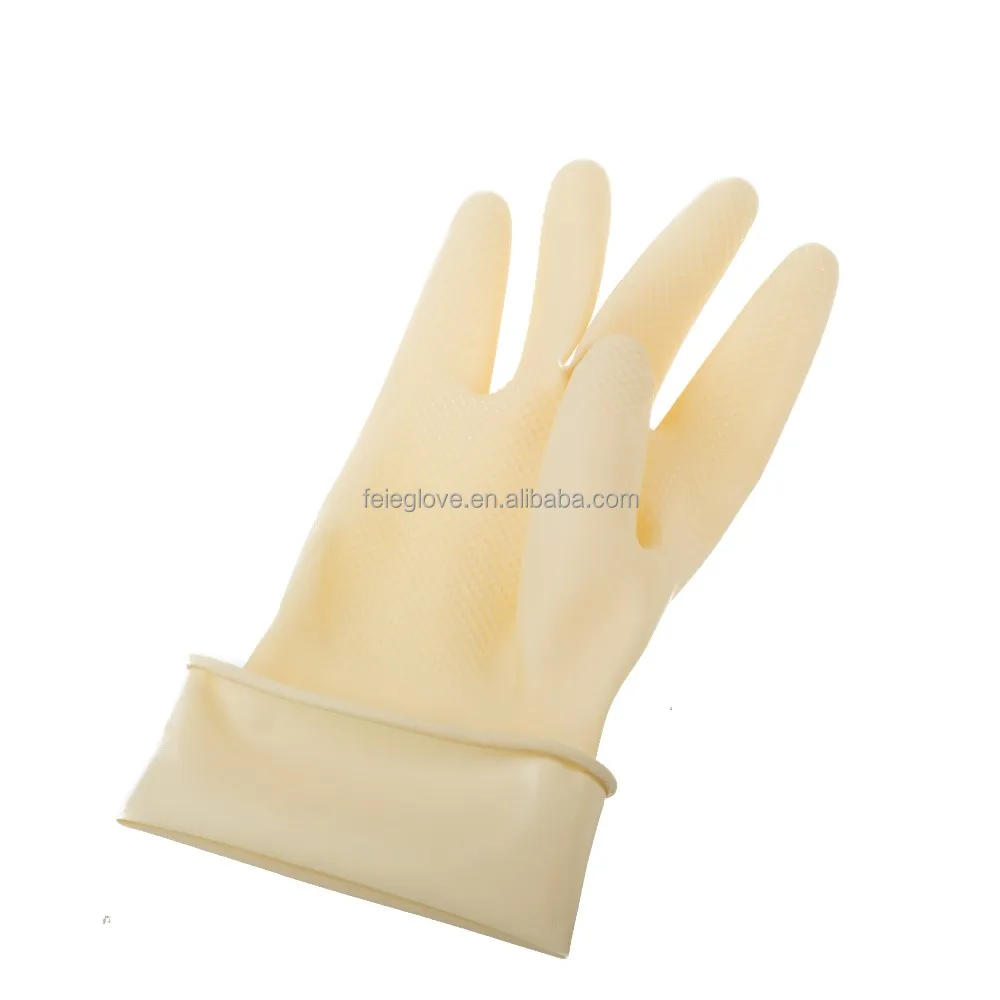 Gloves in Stock /rubber Safety Glove Promotional Latex Discount/nitril Latex White CN;JIA FE403 32cm Feie