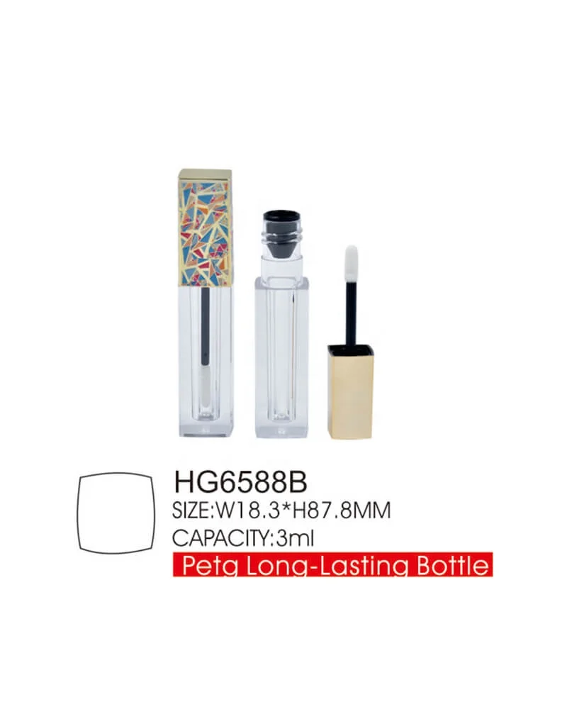 3D printing custom square empty PETG cosmetic lip gloss tube