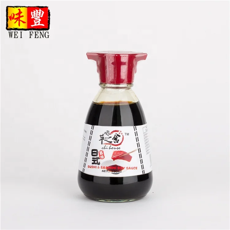 Manufacturer light sweet 150ml japanese style halal sushi shoyu soy sauce