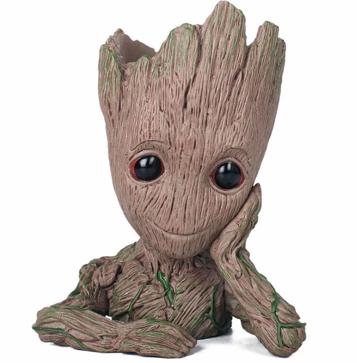 Baby groot flower pot,PVC groot pen holder Furnishing articles