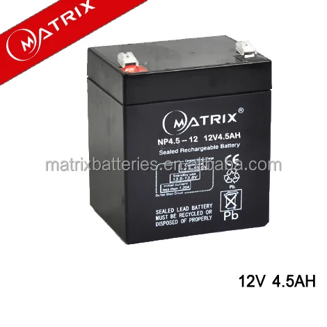 small 12v 4.5ah 12 volt battery from Shenzhen Matrix