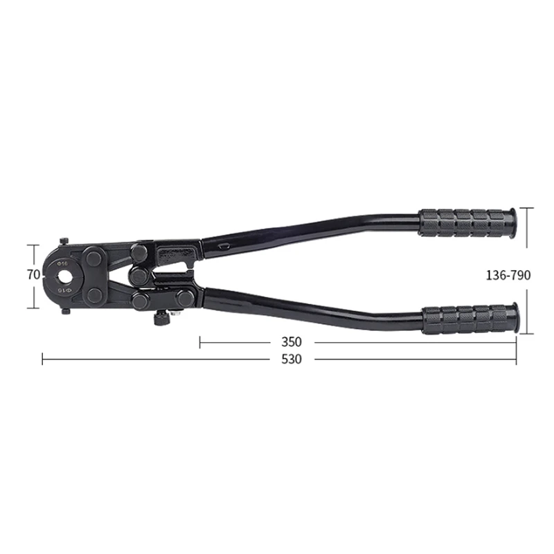 CW-1626 Hand Multilayer PEX Pipe Fitting Crimping Tools Pliers