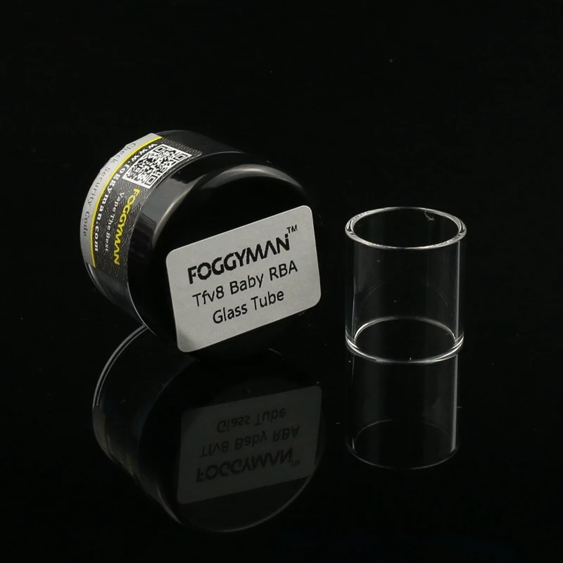 
Foggyman electronic cigarette straight and bulb Pyrex replacement glass tube for TFV8 BABY RBA tank 