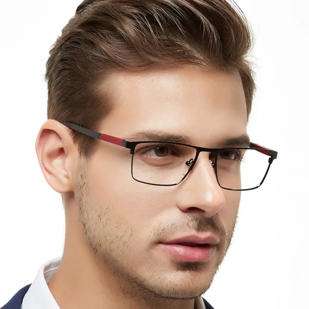 New Style optical frames metal fancy eyeglass square frame for wholesale glasses
