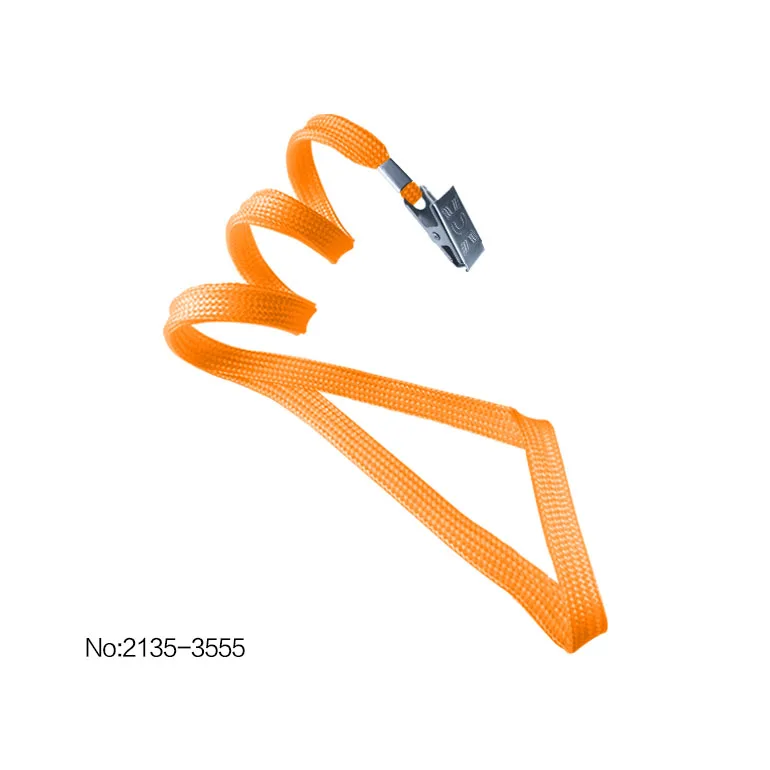 2135-3551 10 мм (3/8 дюйма) плоский плетеный полипропиленовый шнурок с зажимом Bulldog и металлической обжимной отделкой