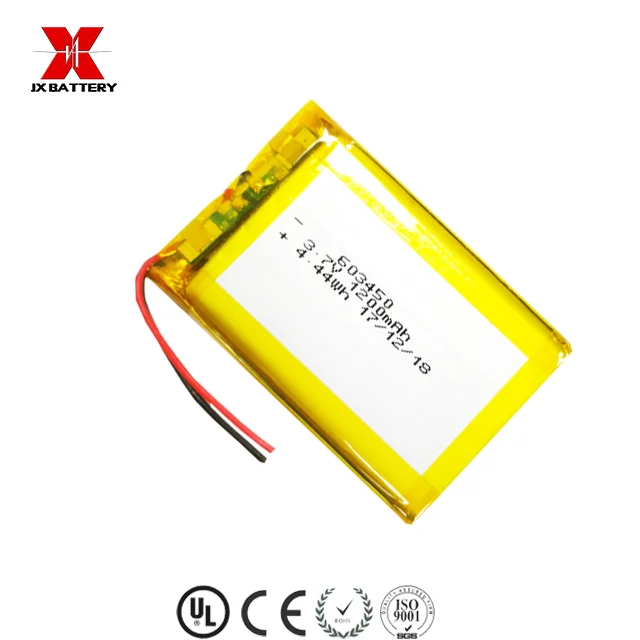 Lithium polymer battery pack li-ion jingxian 603450 1200mah 3.7v rechargeable battery