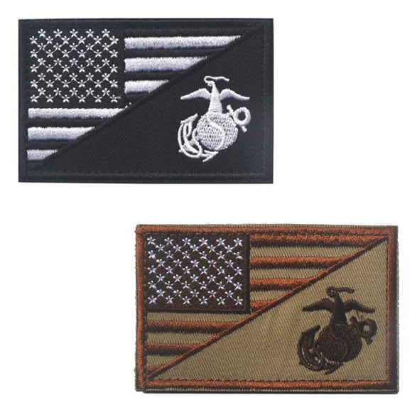 How to make USA Flag Embroidery Patches Iron on Applique