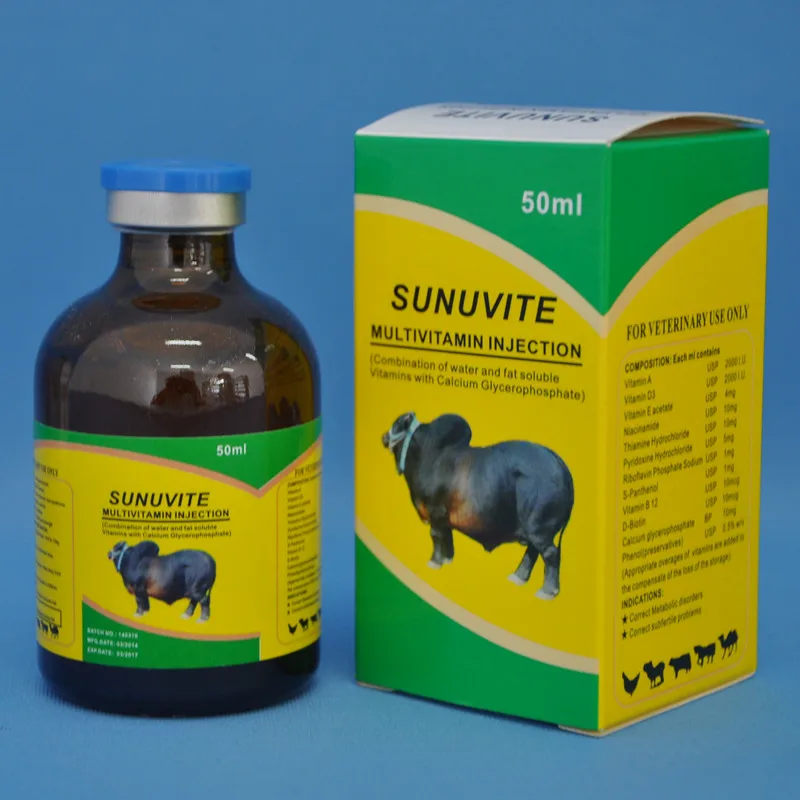 
Hot sale veterinary multivitamin injection cattle calcium supplement 