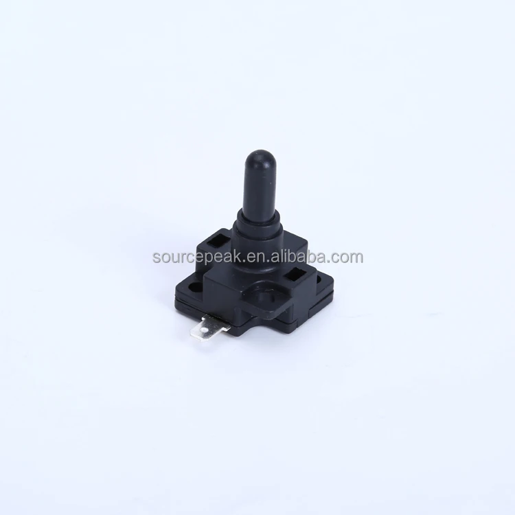 10A 125/250VAC Household Appliances Black Push Button Electric Safety Switch