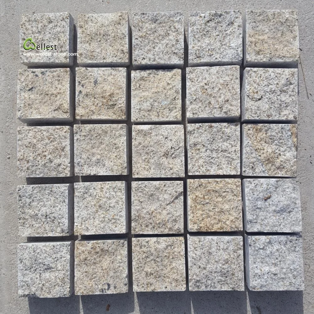 rusty granite cobblestone pavers for driveway walkway stone