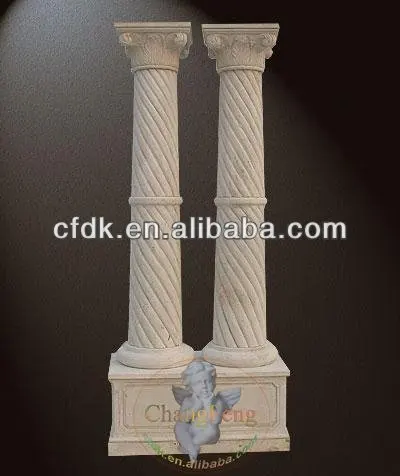 
White Marble Decorative Columns 