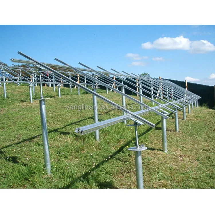 PV Mounting Foundations Galvanized Steel Ground Screws Piles for Solar Mounting System Wooden House Chalet