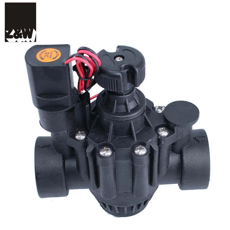 plastic irrigation electric solenoid valve 150P 1.5 inch DN40 PE50 24V AC WATER FLOW CONTROL nylon reinforce