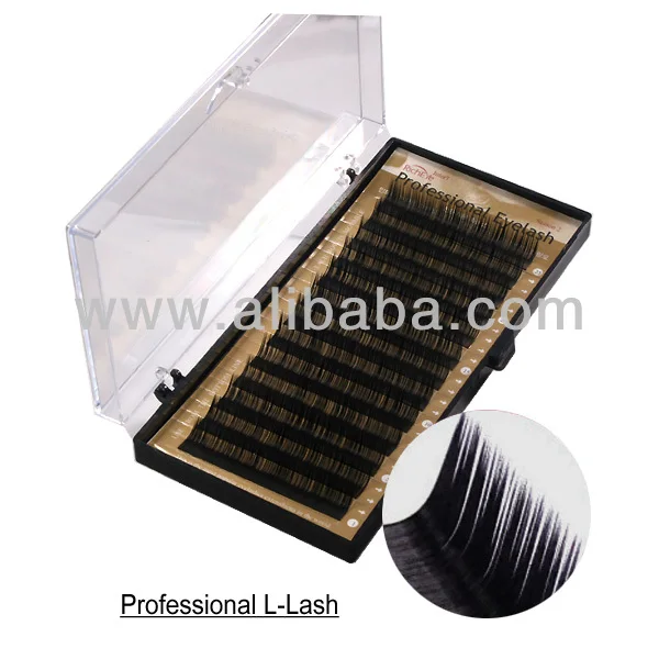 Richeye Professional Eyelash - L type Eyelash Extensions Professional Natural Soft 0.15 0.20 C D Curl Lashes Soft