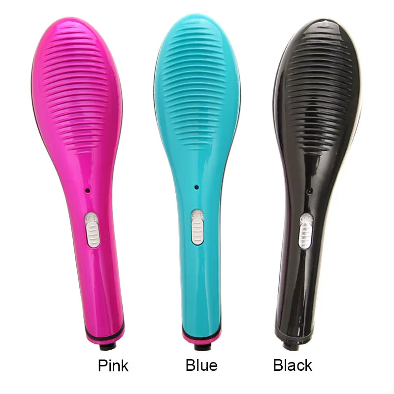 
mini straightening hair brush comb portable fast travel hair straightener brush 