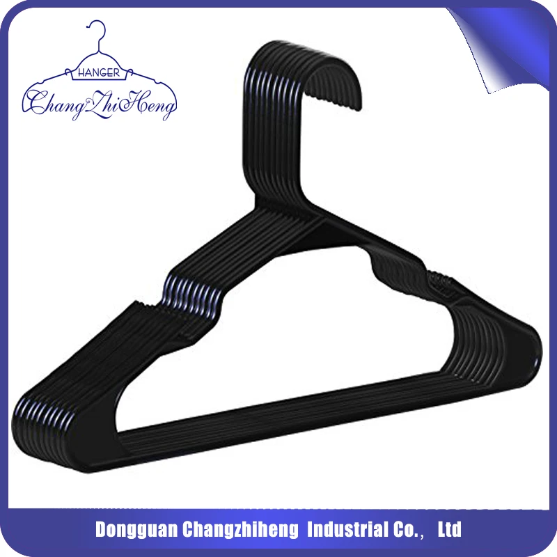 plastic white hanger new pp raise product 2017 new product plastic black hanger
