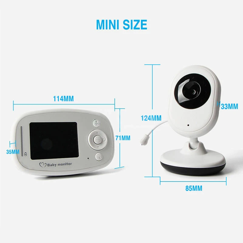 Baby Monitor 2.4GHz Infant Radio Babysitter Digital Video Sleeping Baby Monitor Temperature Display Radio Nanny