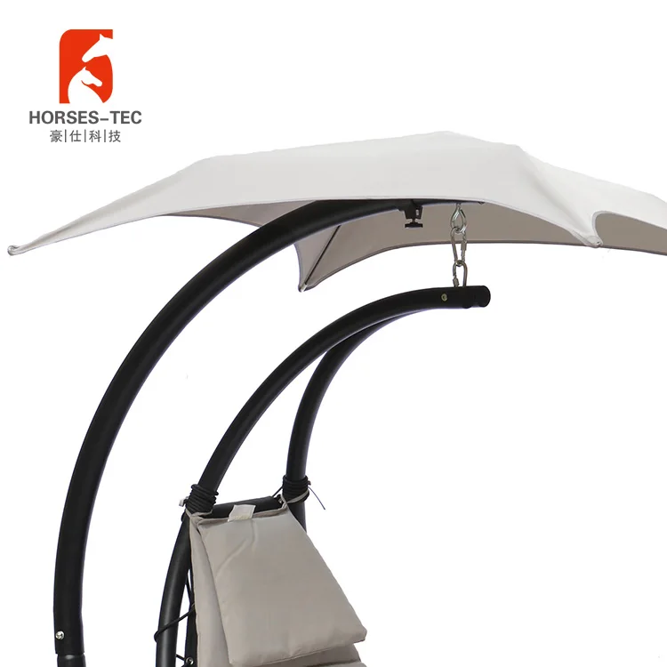 Portable garden camping hammock with heavy duty steel frame stand