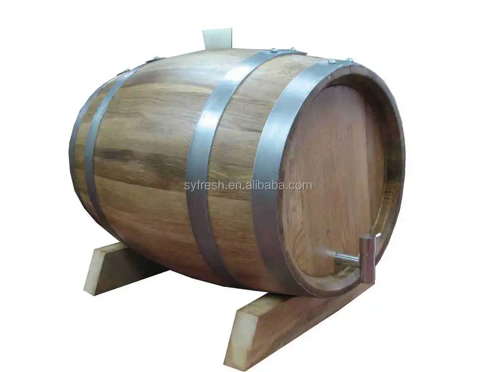 Custom 100L Oak Wood Barrel For Wine Whisky