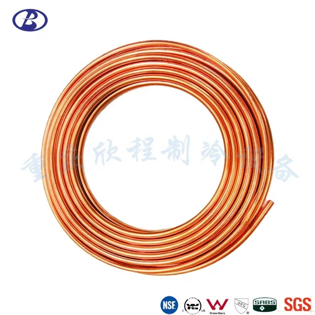3/4 Copper Pipe Price Heat Exchanger Copper Tube  Air Conditioning Food Grade Copper Tube Pipe