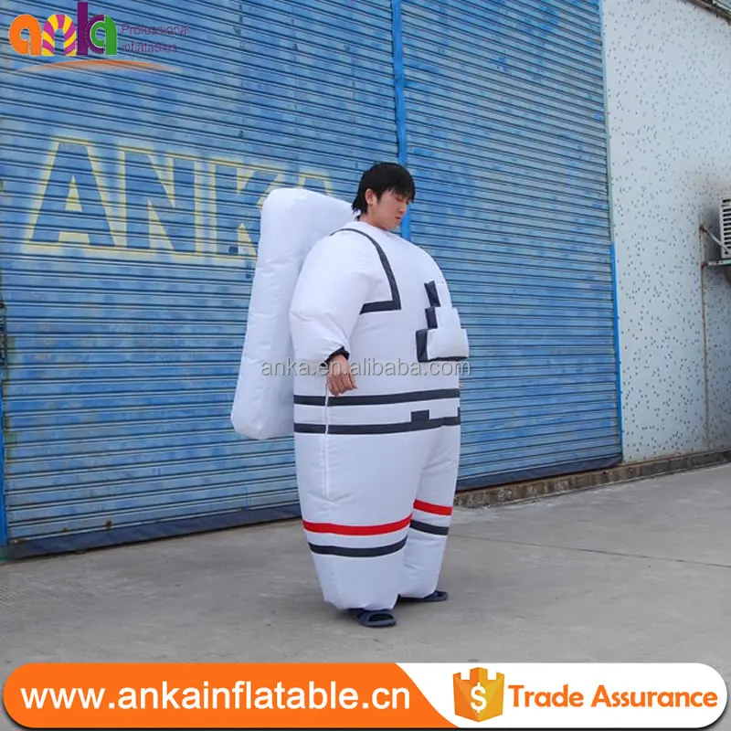 2021 New Design Good Quality Cosplay Spaceman Wearing White Inflatable Costume Spacesuit
