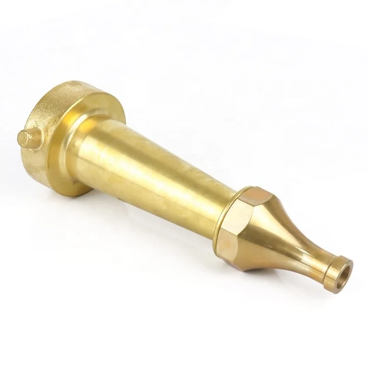 Best Selling 1.5 Inch NH Thread Spray Jet Nozzle Fire Hose Water Nozzle Brass Pin Lug Fire Hose Nozzle