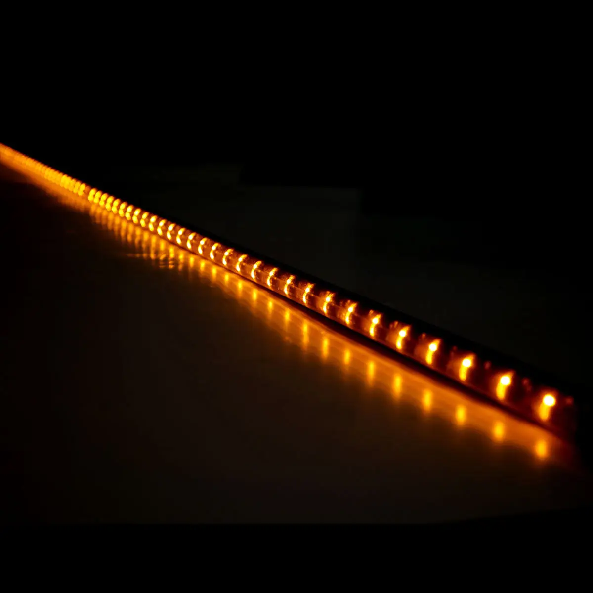 
12V Amber Led Running Board Light bar 16W Waterproof Red Led Running Side Step Warning Strobe Light for Police 