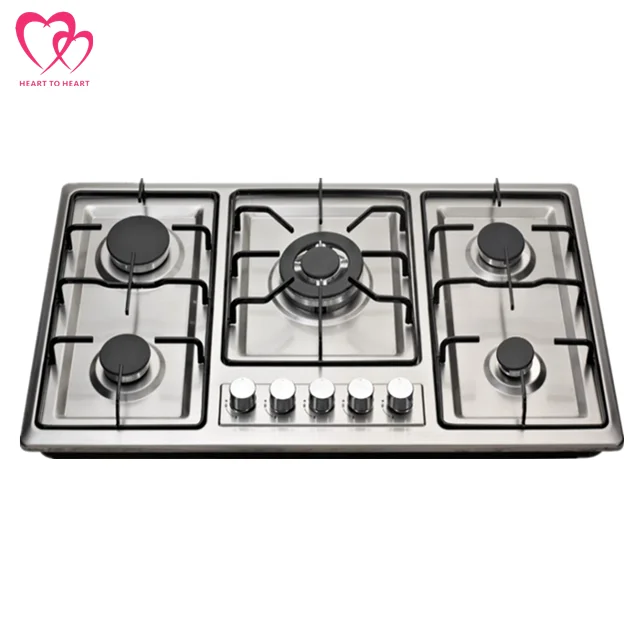 CE Certification Built-in type 5 burner gas stove