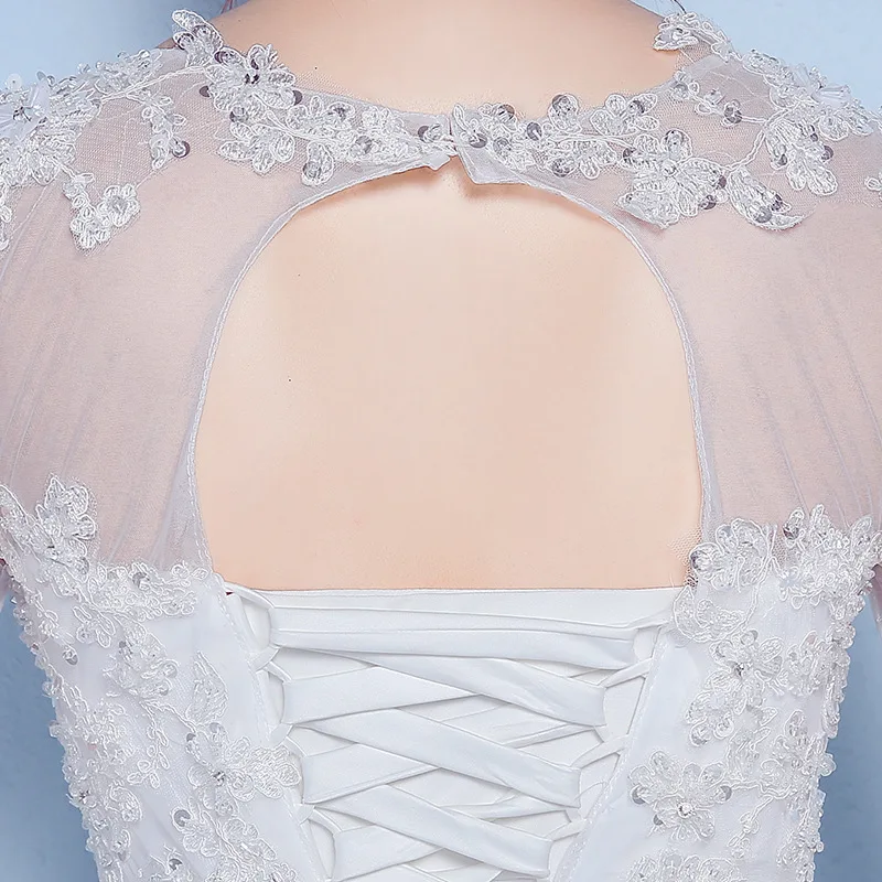 2020 ware house stock korea  summer style wedding skirt glitter decorate half sleeve embroidery long bridesmaid dresses