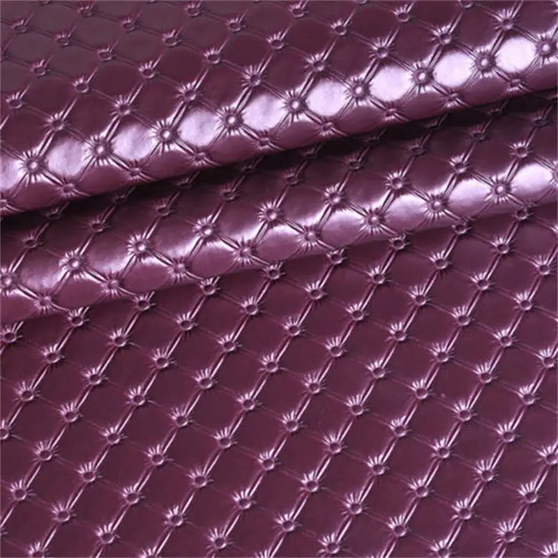 Fashion Fancy shining metallic pu Synthetic leather Stiff Fancy Leather Upholstery Sofa Fabric Material For Bedside Backdrop