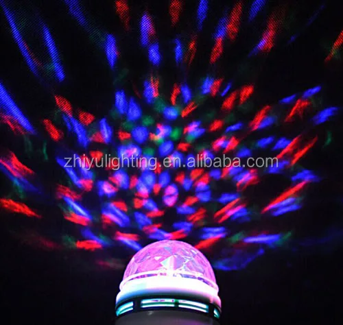 Hot Selling B22/E27 Crystal Rotating Led bulb