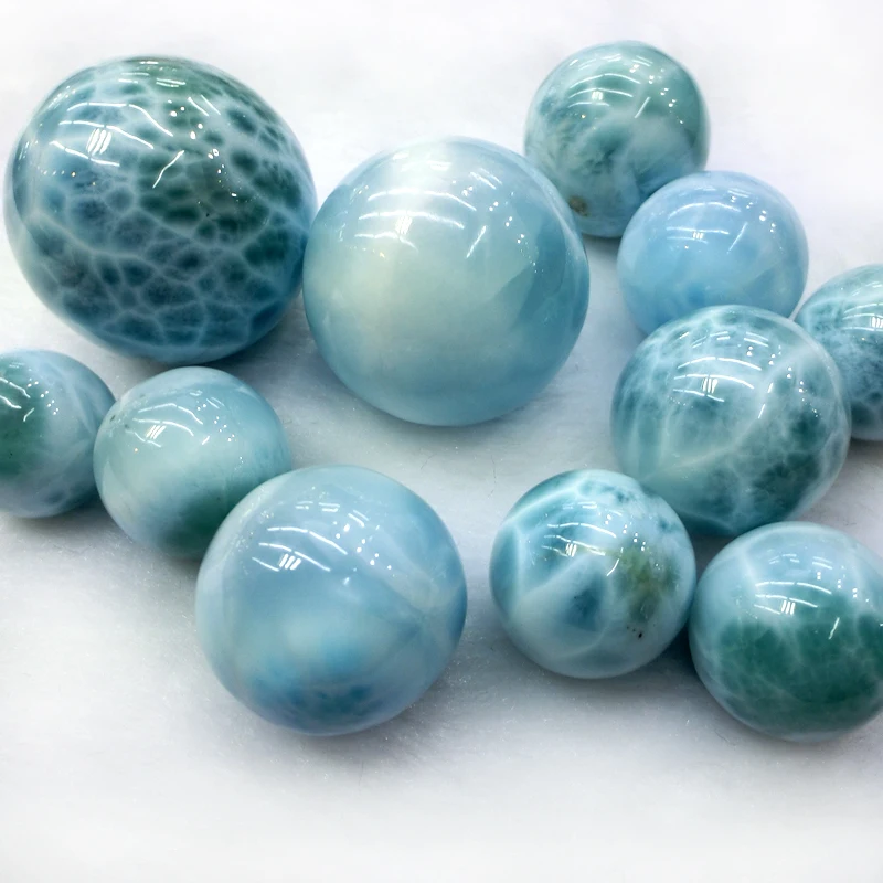 Larimar round beads larimar polished spheres
