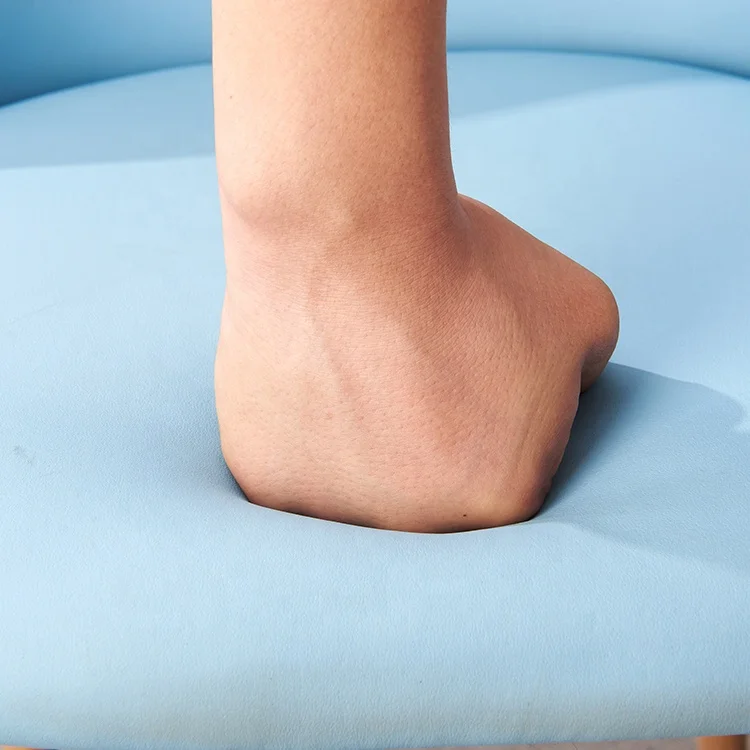 
Factory sale modern blue fabric outdoor cafe chair for coffee 