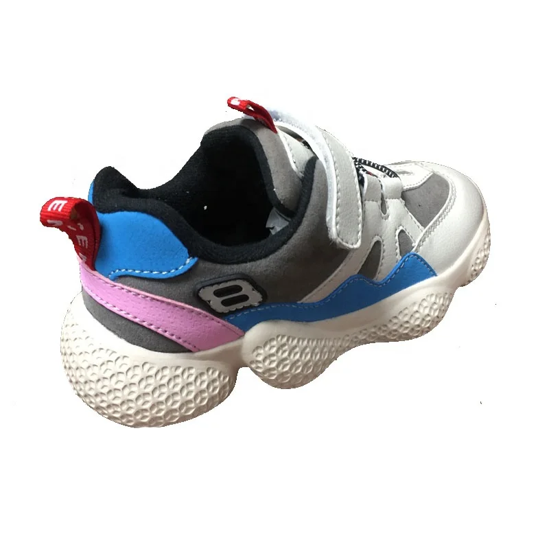 
dropshipping unisex kids shoes fashion sneakers toe cap light weight breathable front buckle running shoes school kids shoes 