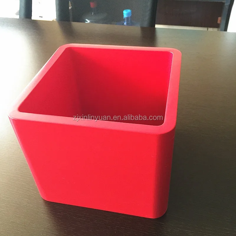 Red singe wooden MDF cube shelf/wall shelves/shelving 26*26*20cm