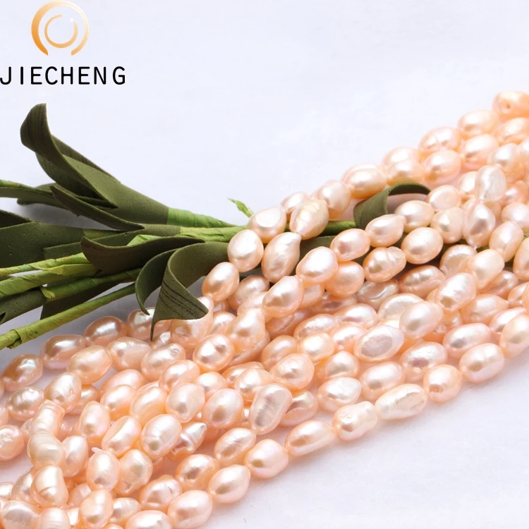 AA+  8-9mm irregular freshwater pearl strand natural zhuji wholesale cultured pearls for sale