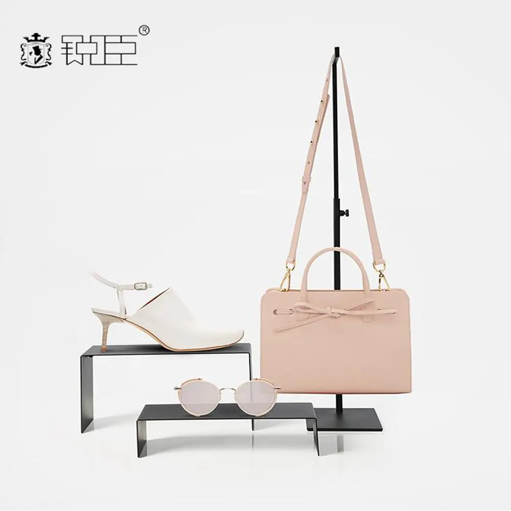 Classical Store Metal Adjustable Bag Hook Display Handbag Display Stand