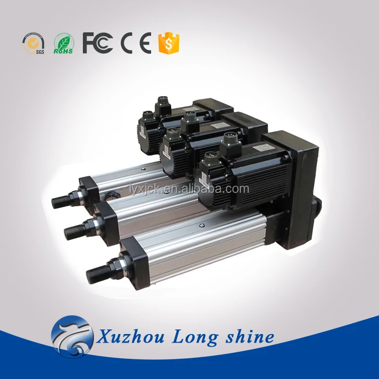 Servo linear actuators for racing simulator