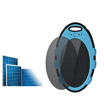 
China 2019 new Waterproof portable solar charge 5000mah cell phone battery charger power bank 
