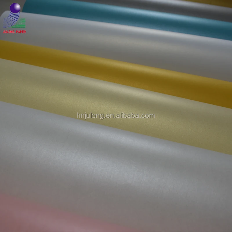 
250g elegant pastel color pearl paper with double face coated 