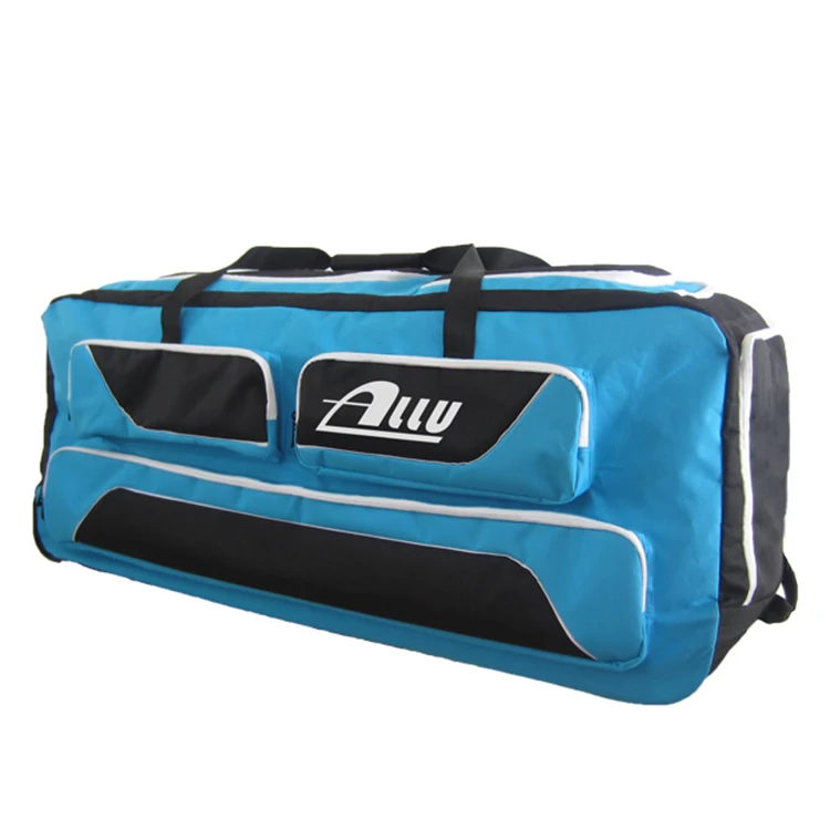 
Bag Cricket Kit Duffle Bat Ball Gear Bag With Wheels Trolley 